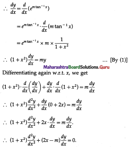 Maharashtra-Board-12th-Maths-Solutions-Chapter-1-Differentiation-Ex-1.5-Q3-ii