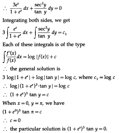 Maharashtra-Board-12th-Maths-Solutions-Chapter-6-Differential-Equations-Ex-6.3-Q3-i